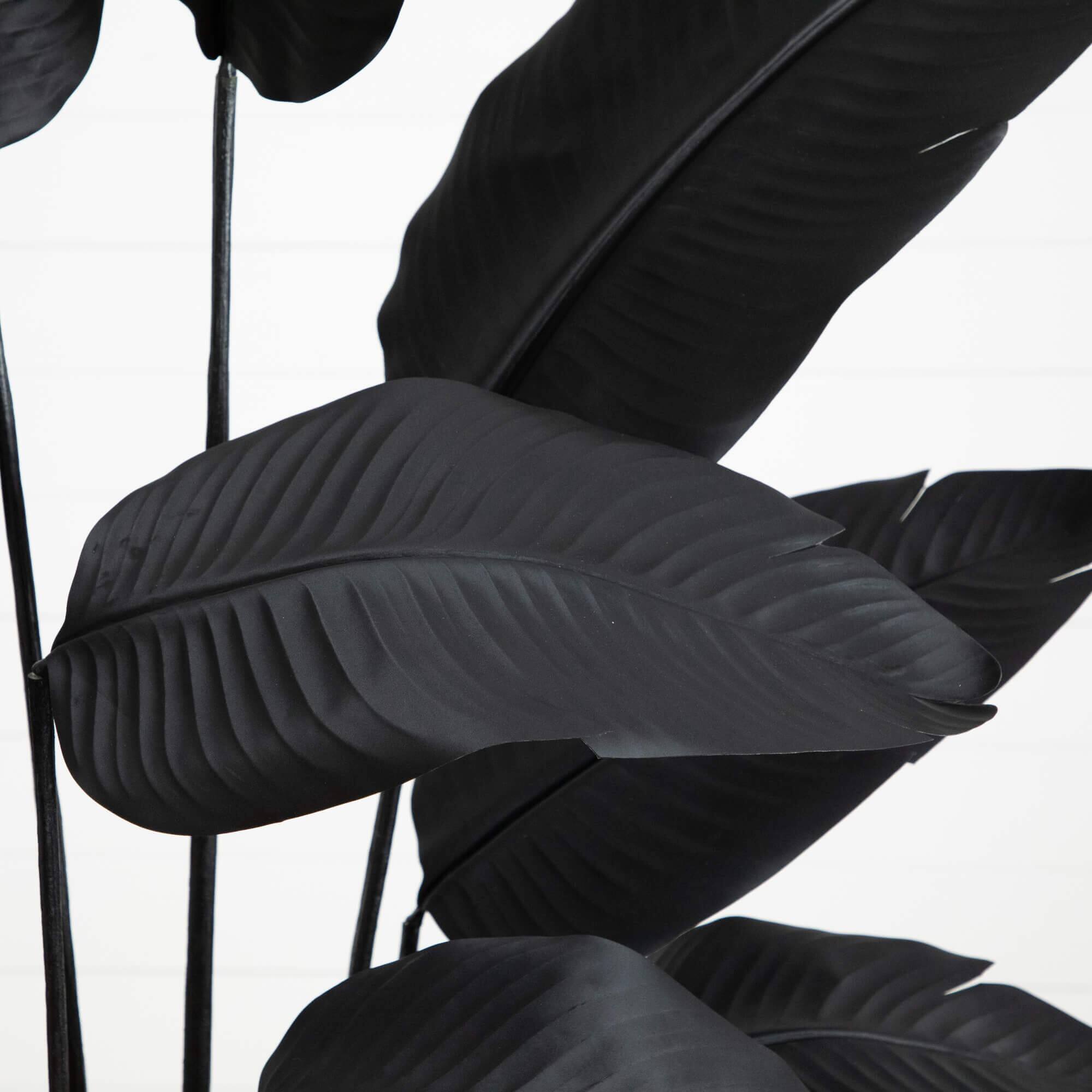 6ft. Artificial Halloween Black Travelers Palm Tree
